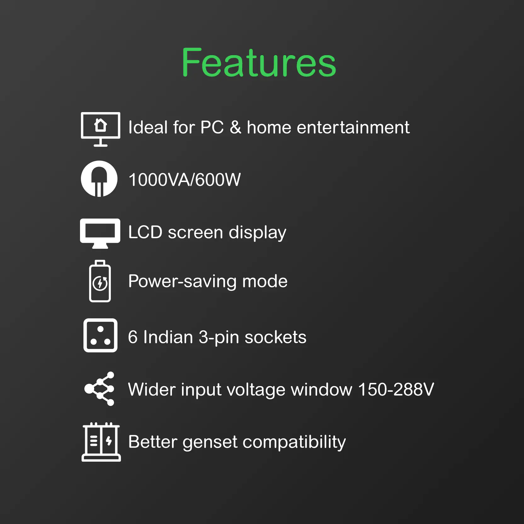APC UPS  BR1500G-IN | 1500VA | 865W | High-Performance UPS System for Home Office and Home Entertainment Devices | 2 Years Warranty