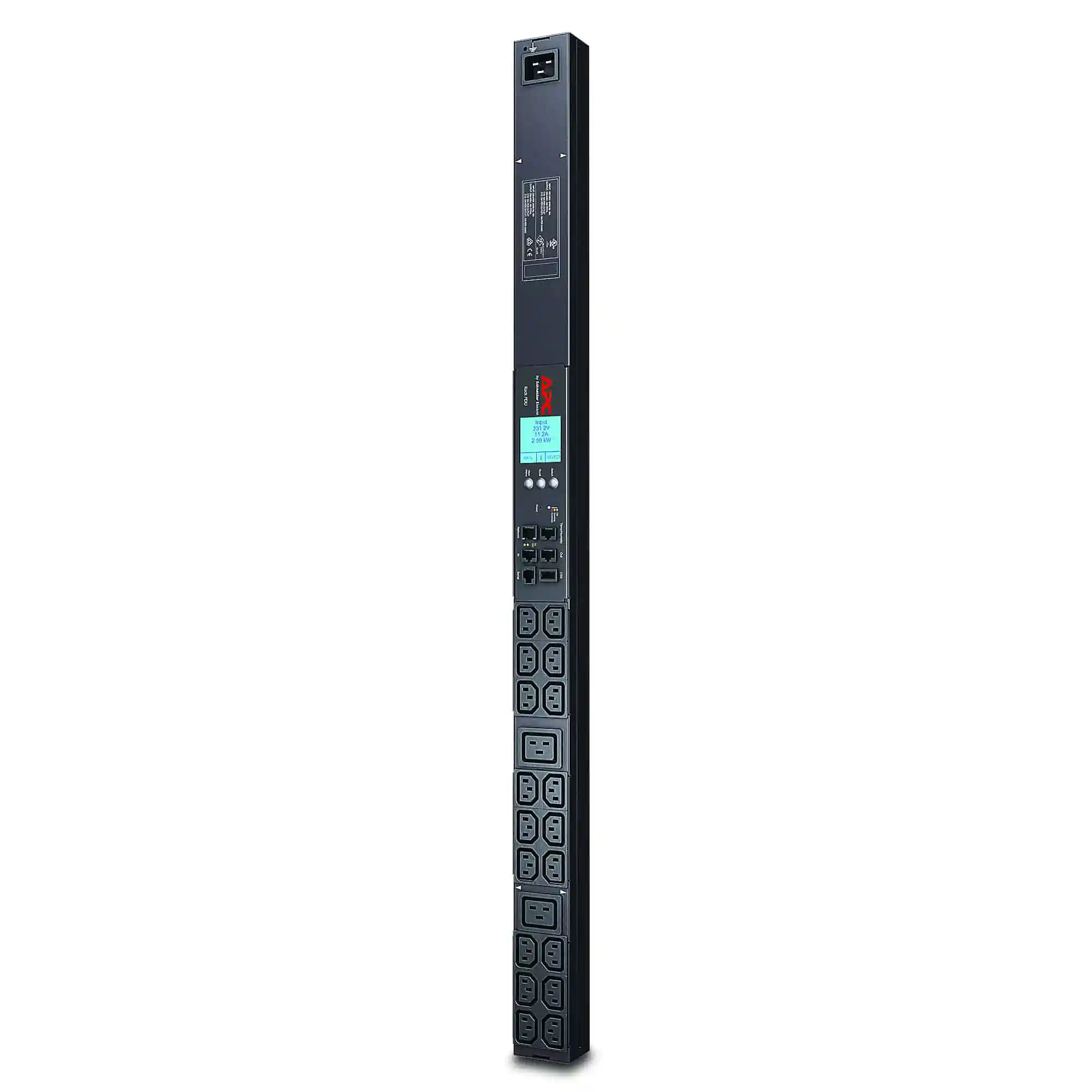 Rack PDU 2G, Metered, ZeroU, 16A, 230V, (18) C13 & (2) C19, IEC309 Cord | AP8858EU3 1 Rack PDU 2G, Metered, ZeroU, 16A, 230V, (18) C13 & (2) C19, IEC309 Cord | AP8858EU3