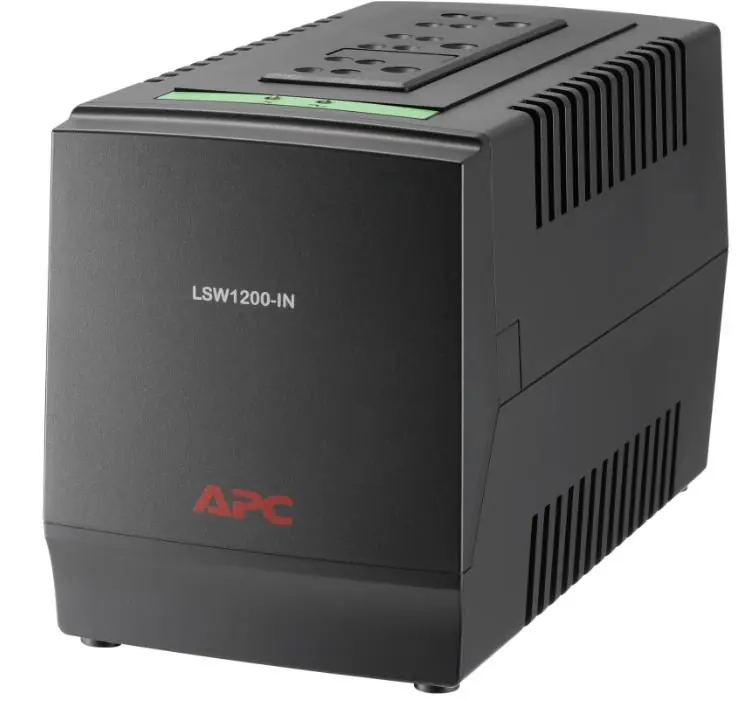 APC LSW1200 – 600 Watt, 230V - Voltage Stabilizer (160 - 285V Range), Ideal for Large Refrigerator, Home Electrical & Electronics Appliances