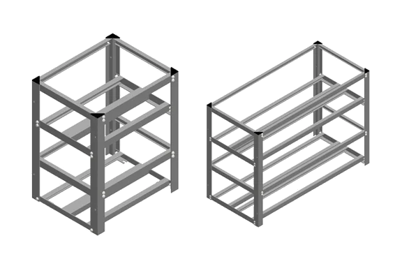 Battery Rack Open Type | Supports 18AH / 26AH / 42AH / 65AH /100AH Built to Suit